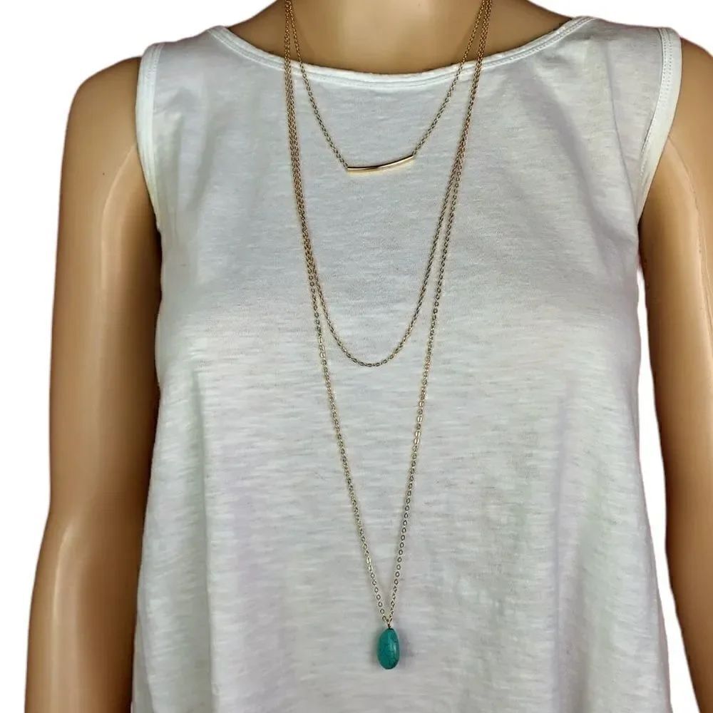 Fashion statement necklace, triple strand, cascading Kama.